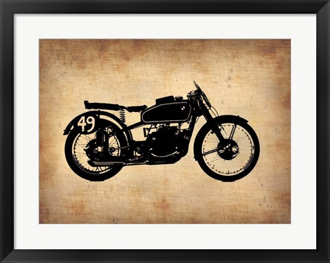 Framed Vintage Motorcycle 2 Print