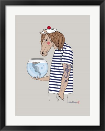 Framed Horse Sailor Print