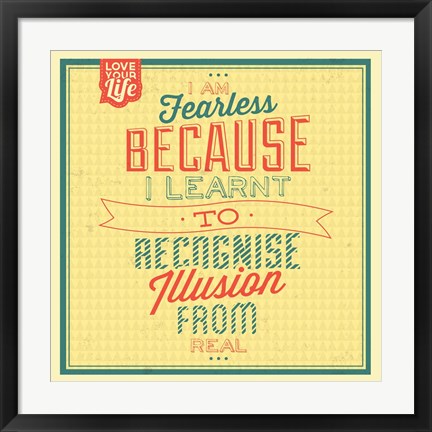 Framed I&#39;m Fearless Print