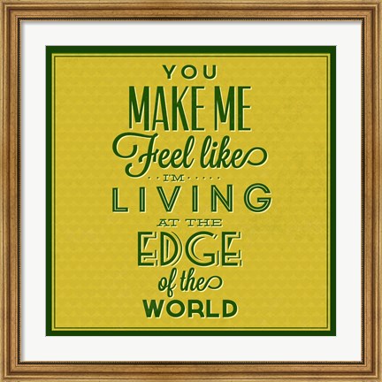 Framed Living At The Edge 1 Print