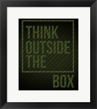 Framed Think Outside of The Box Print