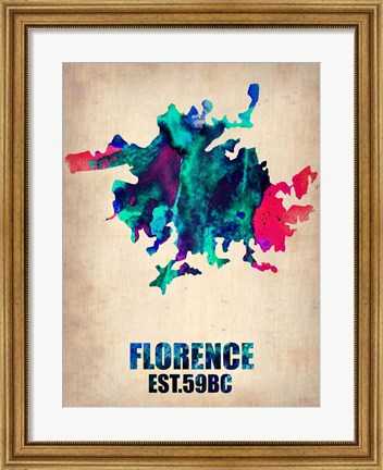 Framed Florence Watercolor Print