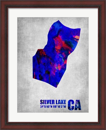 Framed Silver Lake California Print