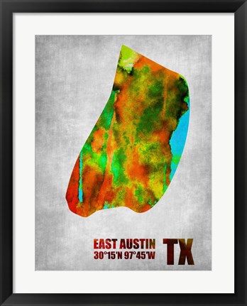 Framed East Austin Texas Print