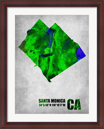 Framed Santa Monica California Print