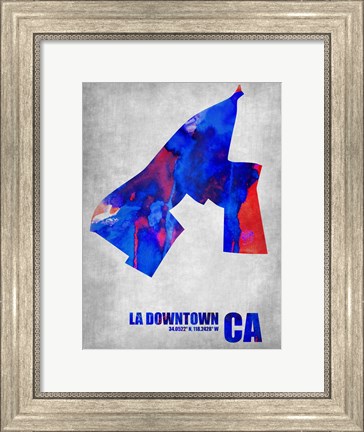 Framed Downtown Los Angeles California Print