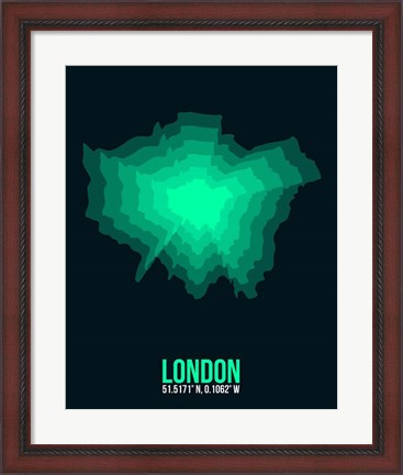 Framed London Radiant Map 1 Print