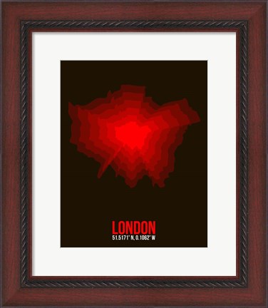Framed London Radiant Map 2 Print