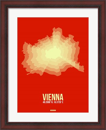 Framed Vienna Radiant Map 1 Print