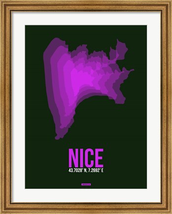 Framed Nice Radiant Map 1 Print