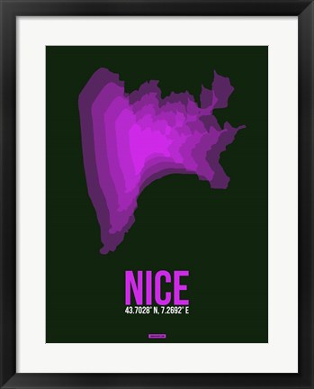 Framed Nice Radiant Map 1 Print