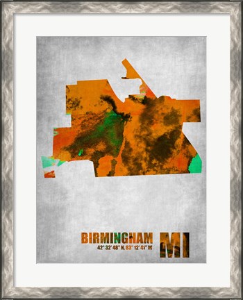 Framed Birmingham Michigan Print