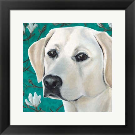Framed Dlynn&#39;s Dogs - Magnolia Print