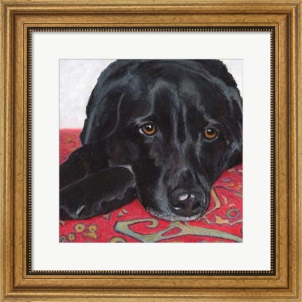 Framed Dlynn&#39;s Dogs - Tallulah Print