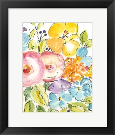 Framed Flower Delight IV Print