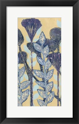 Framed Chromatic Floral Mix II Print