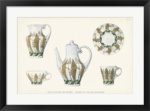 Framed Sevres Porcelain Collection III Print