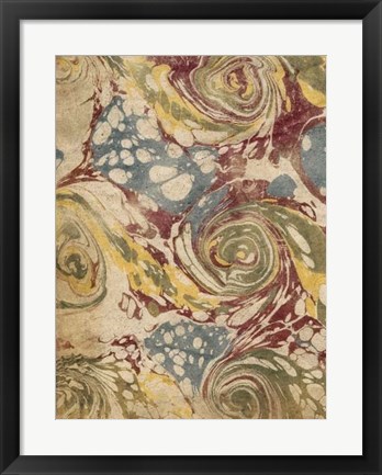 Framed Marbleized I Print