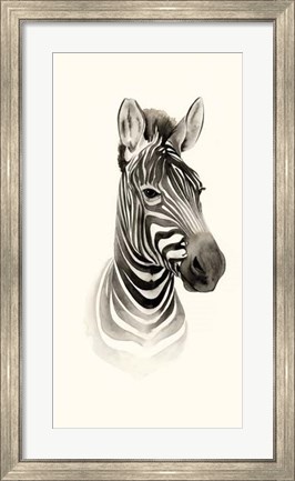 Framed Safari Portrait I Print