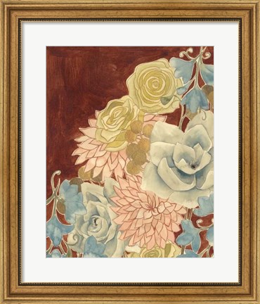 Framed Sunkissed Bouquet I Print