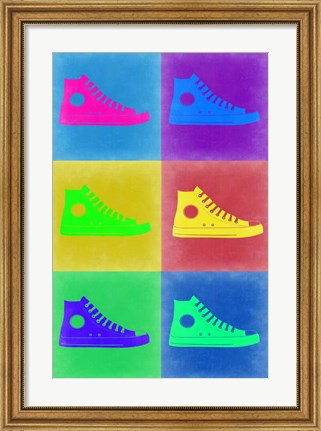 Framed Shoe Pop Art 2 Print