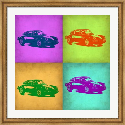 Framed Porsche Pop Art 1 Print
