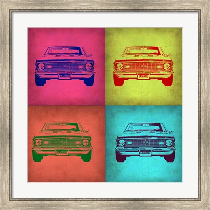Framed Chevy Camaro Pop Art 1 Print