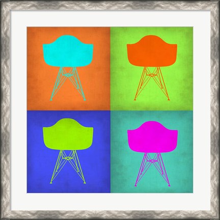 Framed Eames Chair Pop Art 1 Print