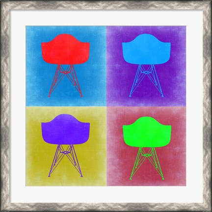 Framed Eames Chair Pop Art 3 Print