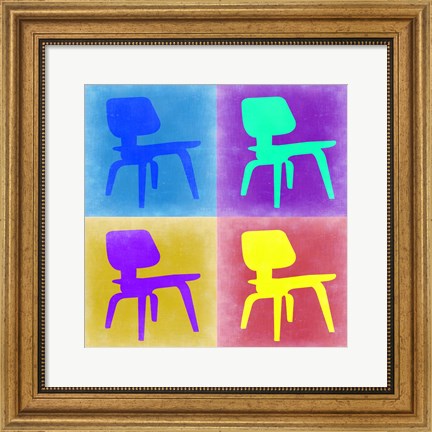 Framed Eames Chair Pop Art 4 Print