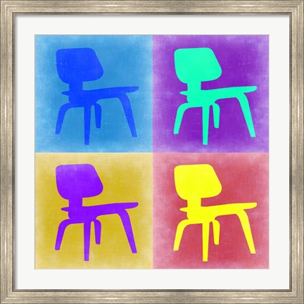 Framed Eames Chair Pop Art 4 Print