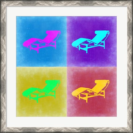 Framed Lounge Chair Pop Art 2 Print