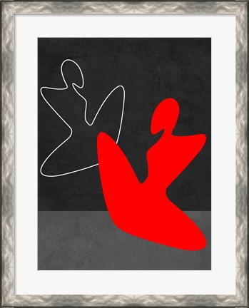 Framed Red Girl 1 Print