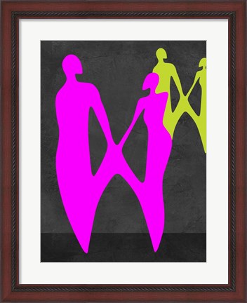 Framed Purple Couple Print