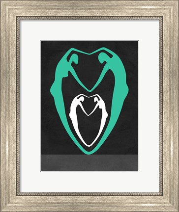 Framed Green heart Print