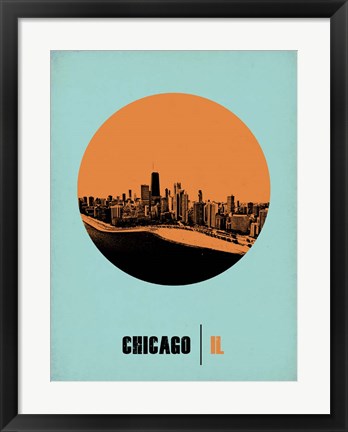 Framed Chicago Circle 1 Print