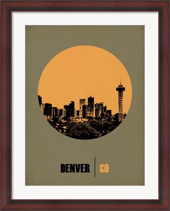 Framed Denver Circle 2 Print