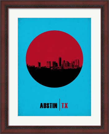 Framed Austin Circle 1 Print