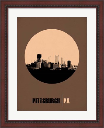 Framed Pittsburgh Circle 2 Print