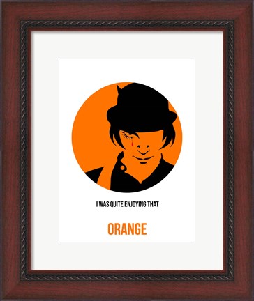 Framed Orange 1 Print