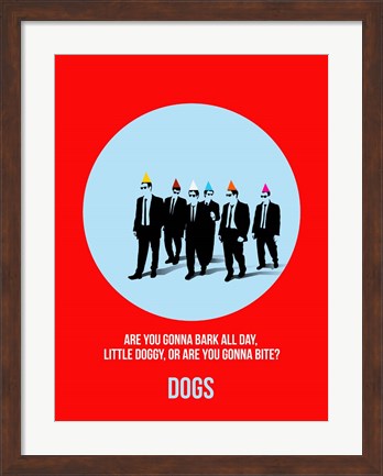 Framed Dogs 2 Print