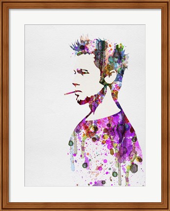 Framed Fight Club Watercolor Print