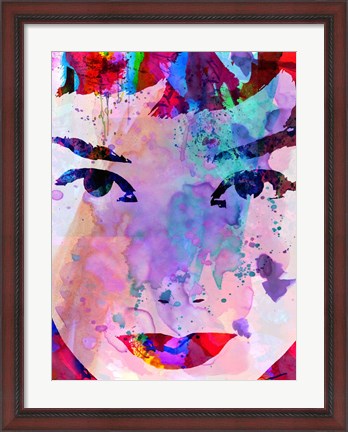 Framed Audrey Watercolor Print