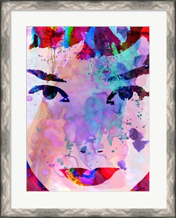 Framed Audrey Watercolor Print