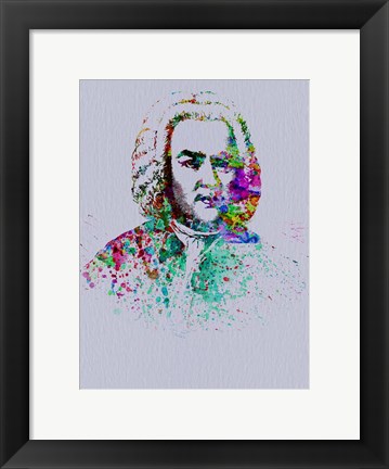 Framed Bach Watercolor Print