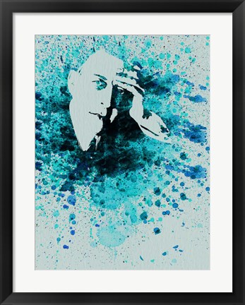 Framed Sergey Rachmaninov Watercolor Print