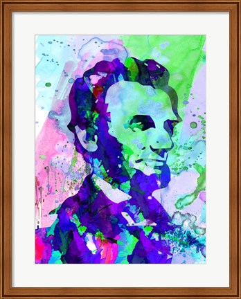 Framed Lincoln Watercolor Print