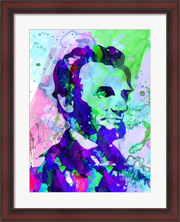 Framed Lincoln Watercolor Print