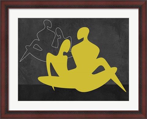 Framed Yellow Couple Print