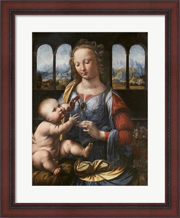 Framed Madonna of the Carnation Print